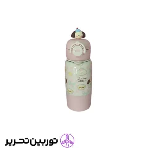 تراول ماگ مجسمه دار -طرح سگ 460 میل – رنگ صورتی