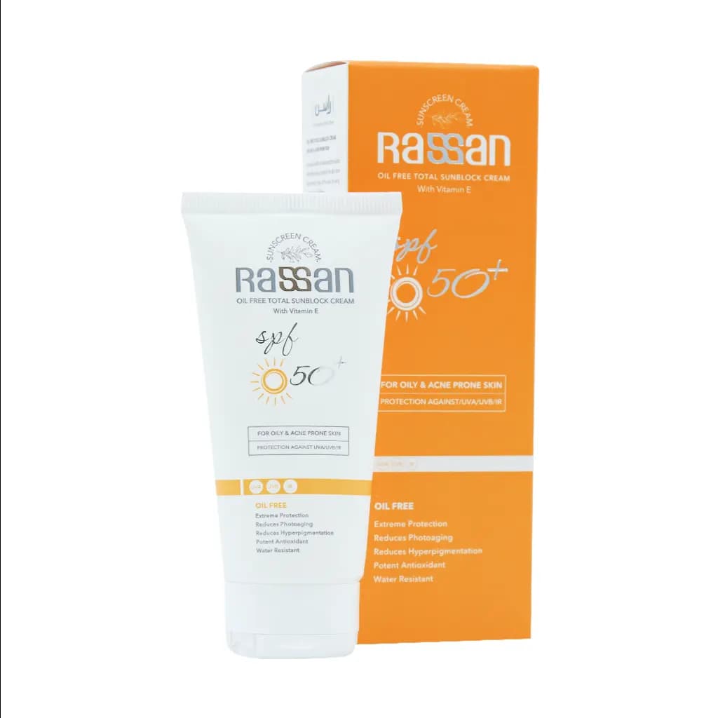 کرم ضد آفتاب فاقد چربی SPF50 پوست چرب راسن 40 میلی لیتر