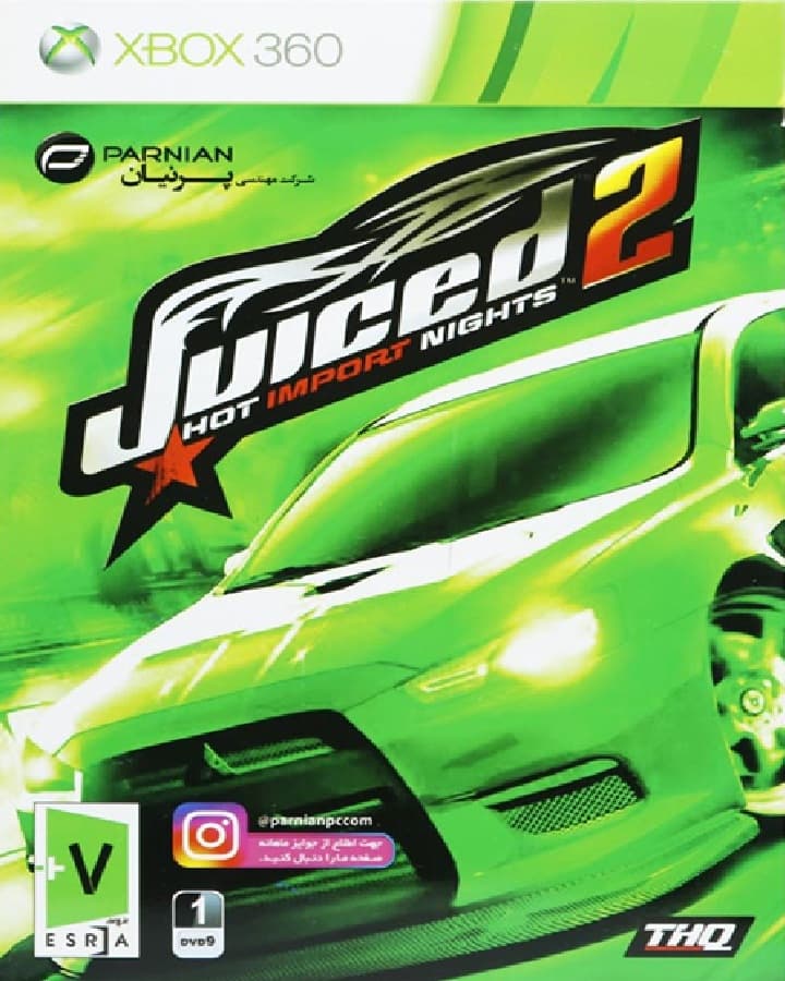 بازی Juiced 2 Hot Import Nights پرنیان مناسب برای XBOX 360