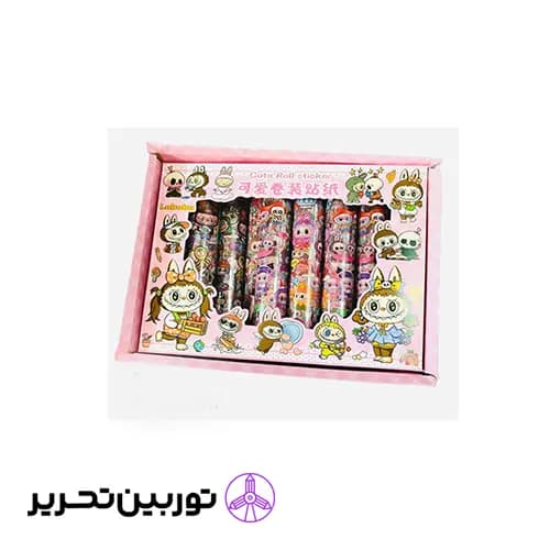 استیکر تک رول نواری 24 سانتی متر – طرح لبوبو — تصویر ۲