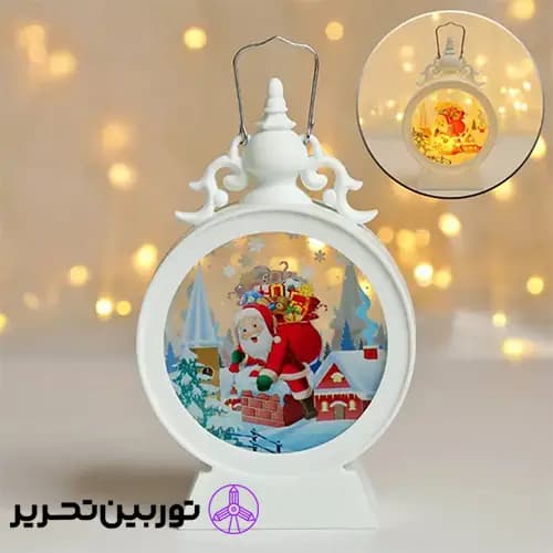 فانوس چراغدار ساعتی کریسمسی