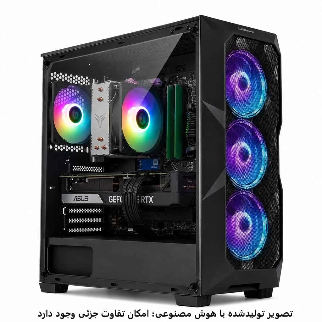 کیس گیمینگ اقتصادی H610 wifi- 12400f- 16gb DDR4- 1TB m.2- 4060ti Dual کد G007-3 — تصویر ۵