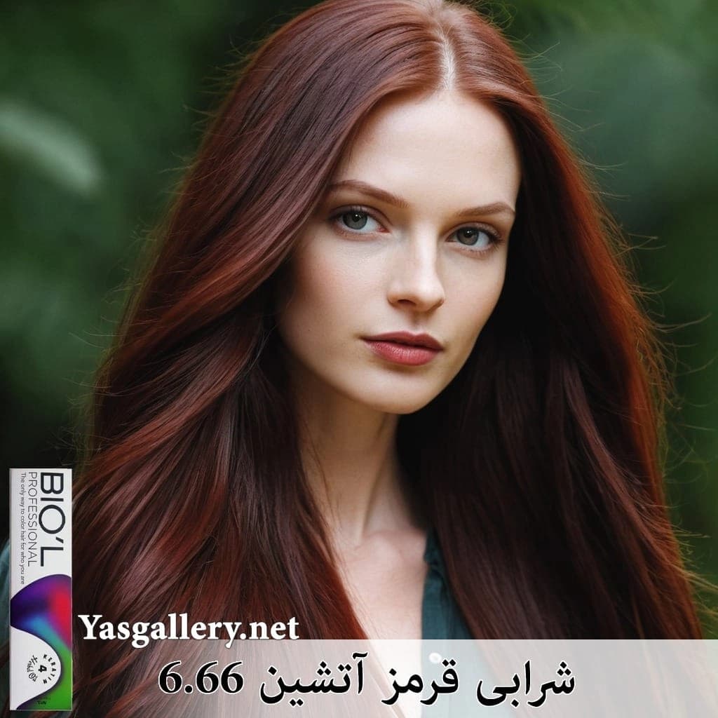 رنگ موی بیول قرمز آتشین — تصویر ۳