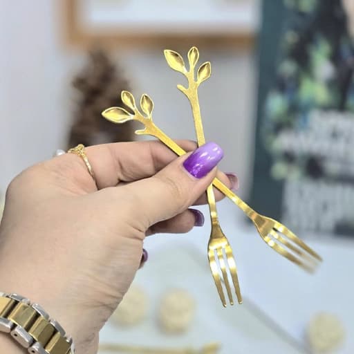 چنگال 6 عددی طرح برگ — تصویر ۲