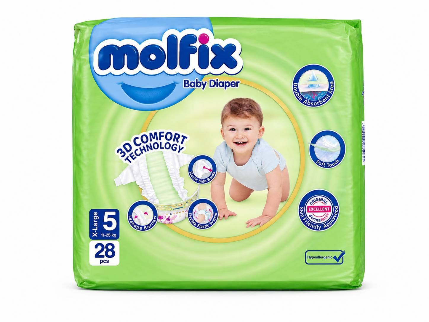 پوشک مولفیکس ایرانی سایز 5 (28عددی) molfix