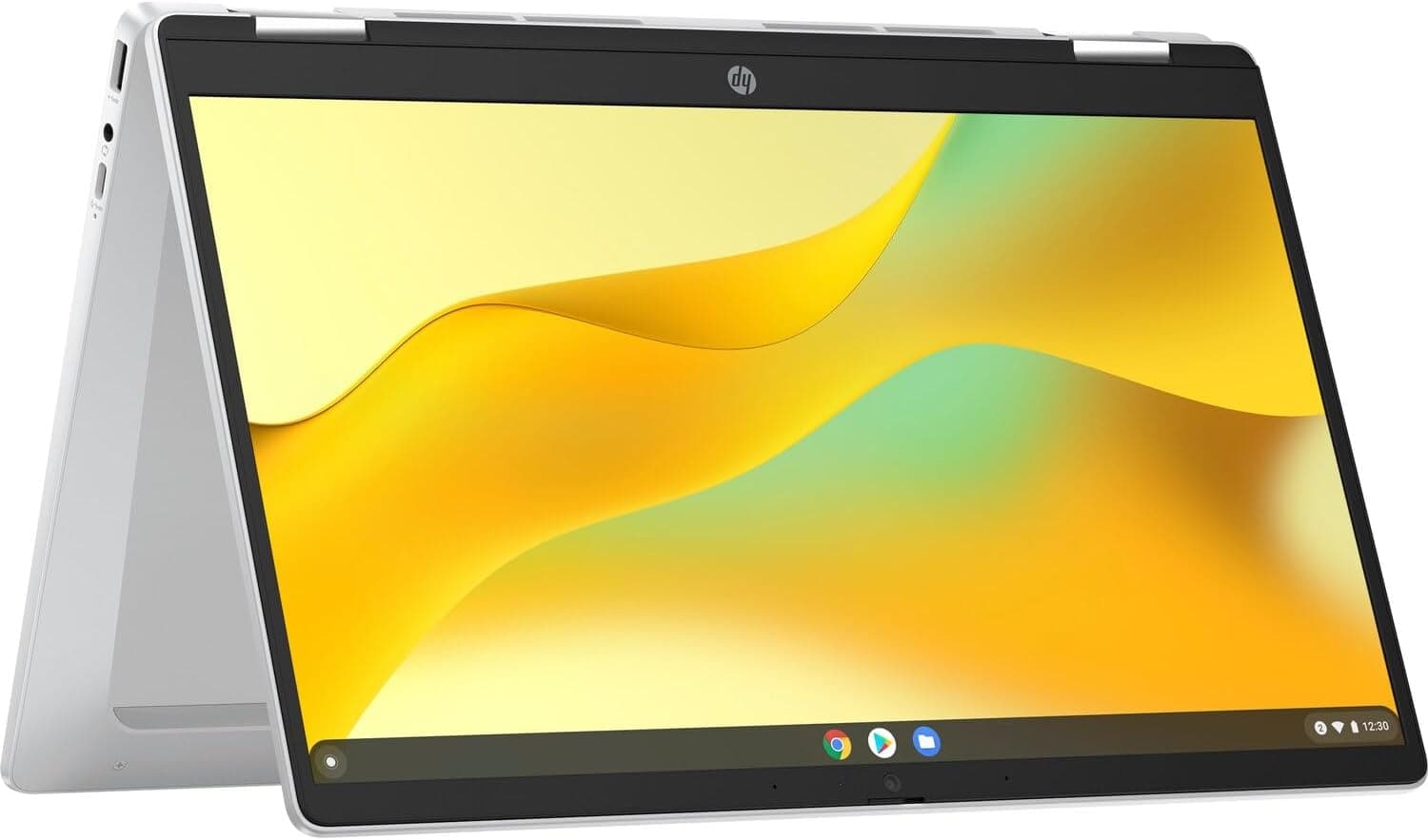 لپ‌تاپ ChromeBook 14b X360 – پردازنده Intel Celeron N200، رم ۸ گیگ، حافظه ۱۲۸ گیگ SSD، نمایشگر ۱۴.۱ اینچ HD لمسی چرخان، گرید Open Box — تصویر ۲