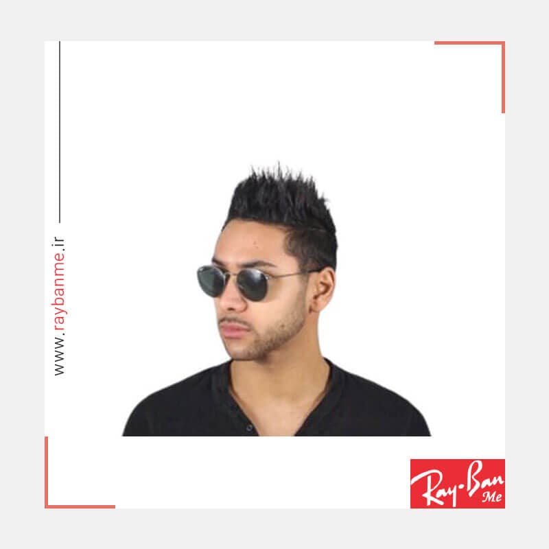عینک آفتابی ریبن مدل RAY BAN RB3447-029 RoundMetal Sun — تصویر ۶