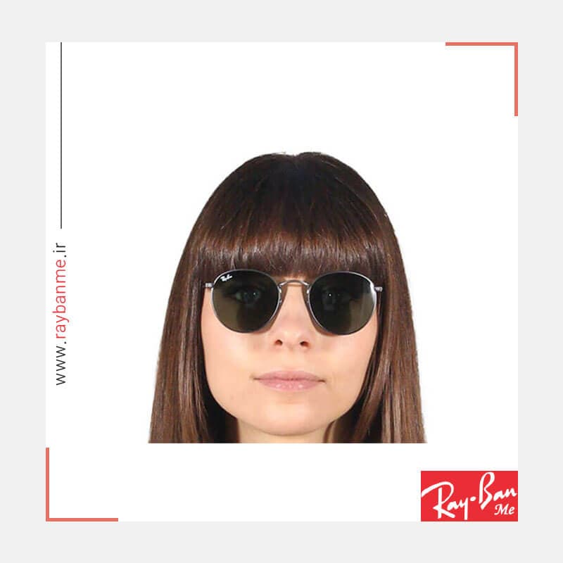 عینک آفتابی ریبن مدل RAY BAN RB3447-029 RoundMetal Sun — تصویر ۸