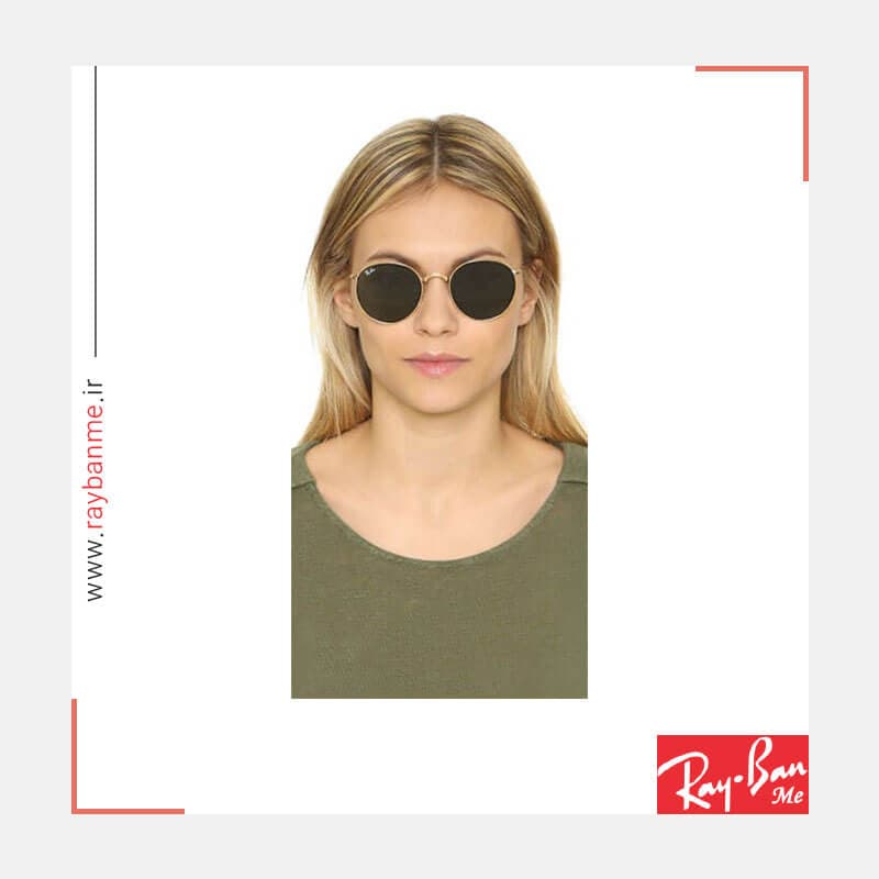 عینک آفتابی ریبن مدل RAY BAN RB3447-029 RoundMetal Sun — تصویر ۵