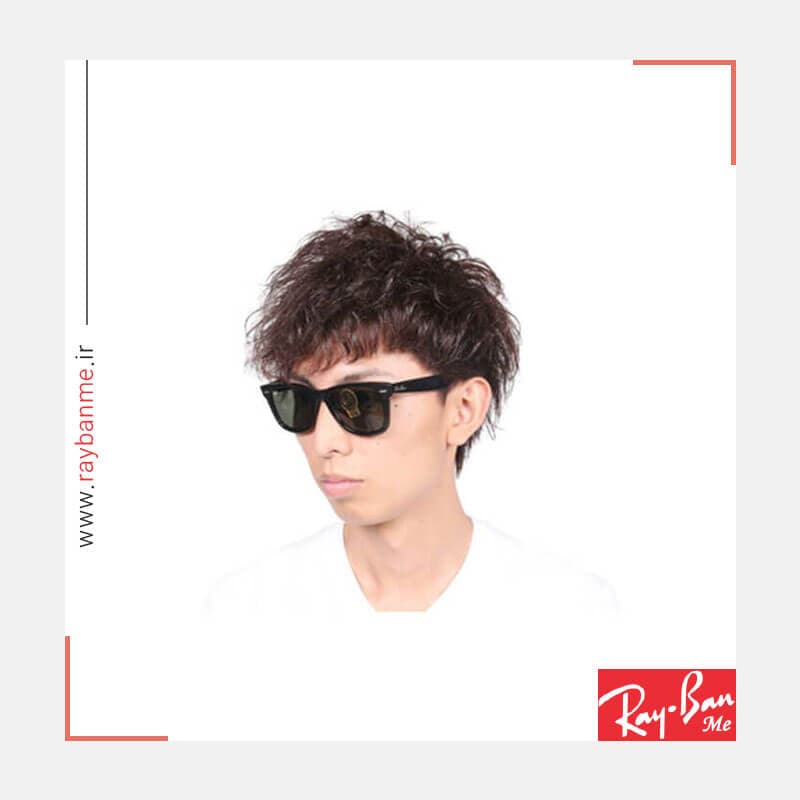 عینک آفتابی ریبن مدل RAY BAN RB2140-F-902 Wayfarer 52 Sun — تصویر ۱۰