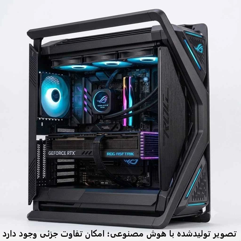 کیس اسمبل شده بالارده گیمینگ 9950X3D- ROG X870E- 64GB DDR5- SSD 4TB- RTX5080 16GB کد G048