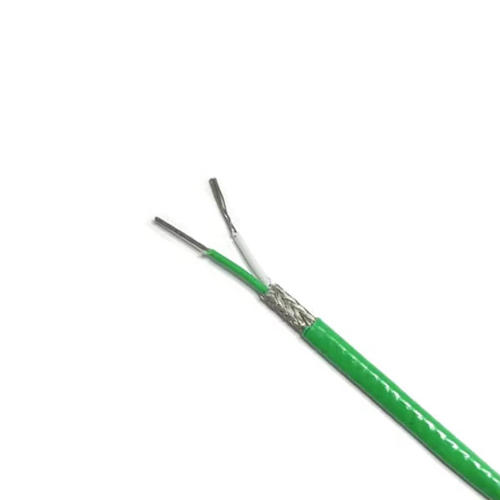 کابل ترموکوپل تفلون شیلد دار نوع K مقطع 0,20*2 افشان وارداتی
