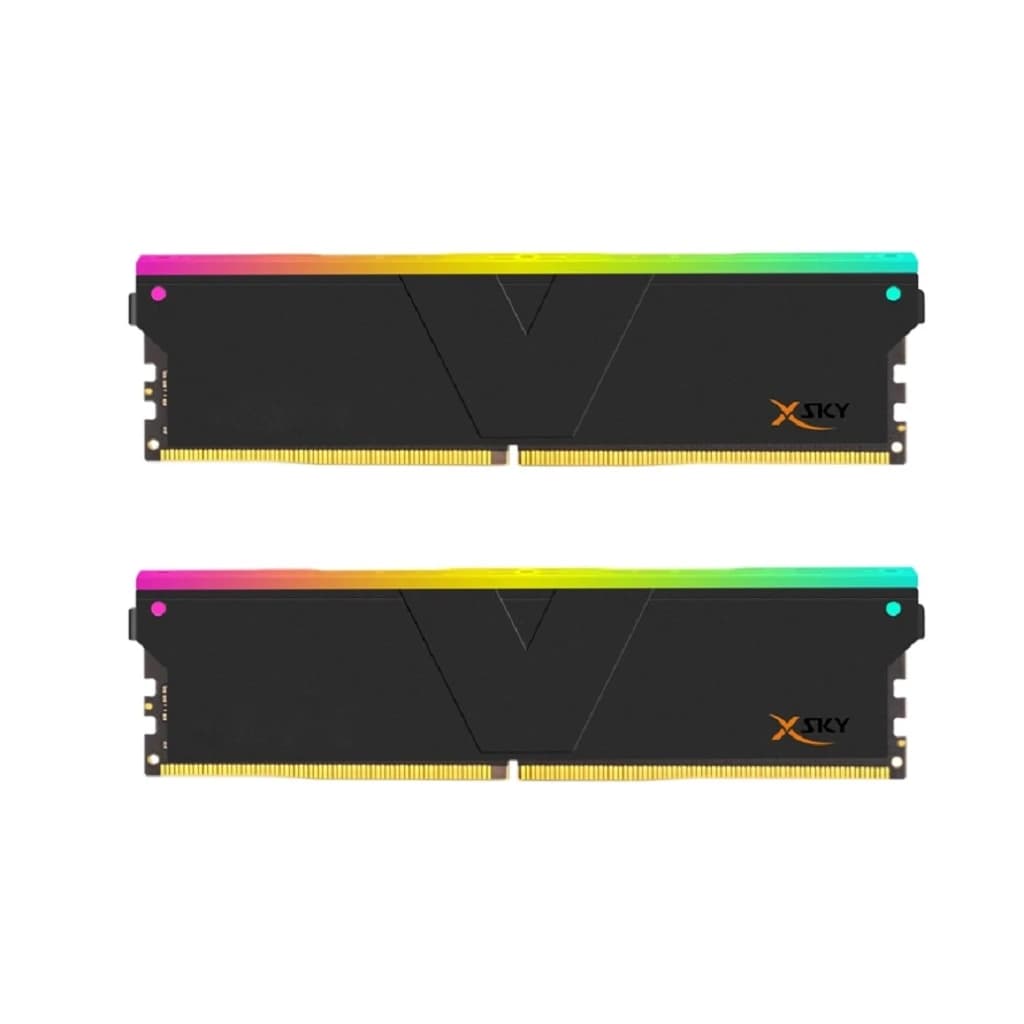 رم دو کاناله وی کالر 32GB DDR5 مدل Manta XSky RGB 6000MHz (Expo)