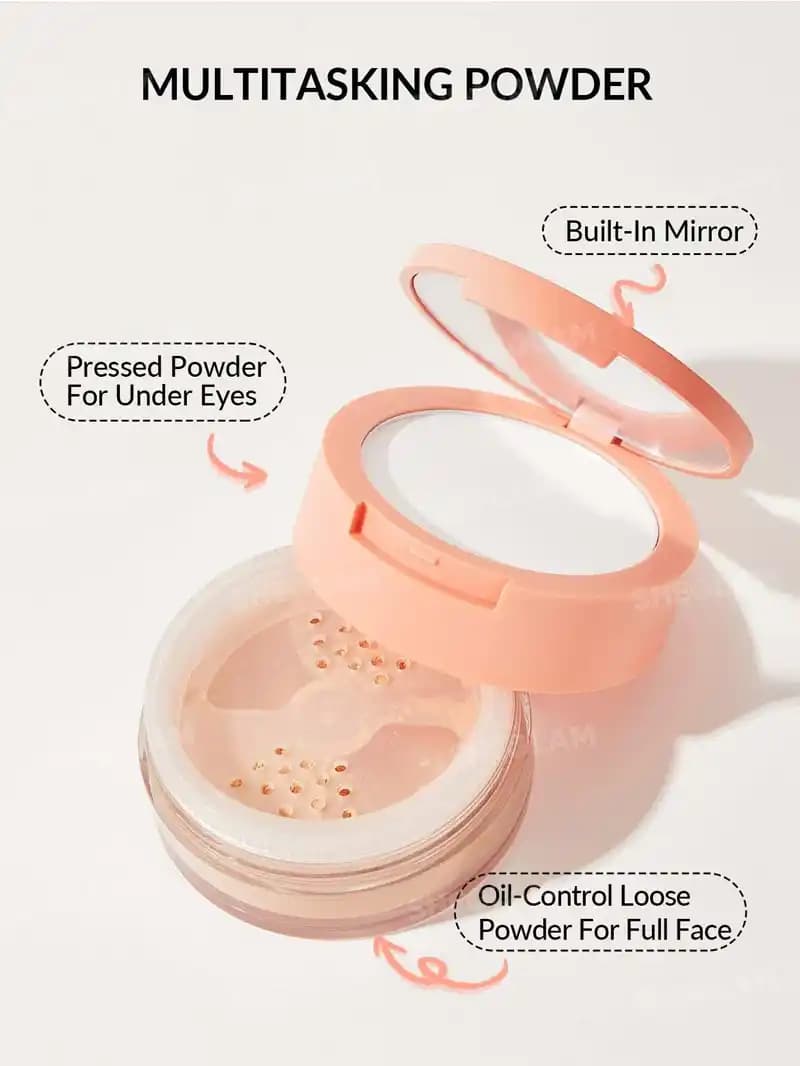 پودر فیکس آرایش دو منظوره شیگلم NATURAL LINEN — تصویر ۲