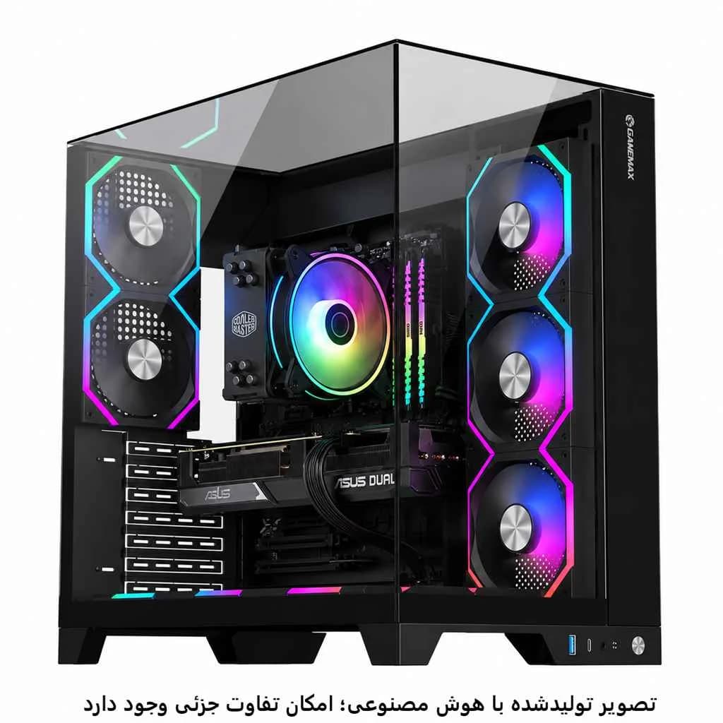 کیس گیمینگ میان رده i5 13400f- b760m-k- 32GB DDR4- SSD 1TB- rtx5060 8GB کد 2-G042