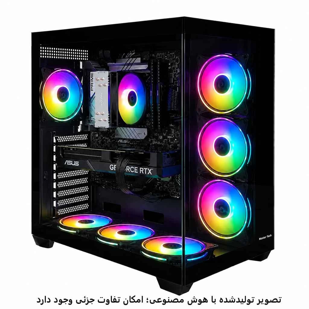 کیس گیمینگ نسل جدید اقتصادی i5 12400f- b760Plus- 16GB DDR4- SSD 1TB- RTX5050 8GB کد G039-1