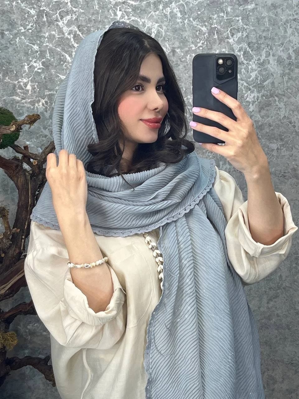 شال پلیسه دور گیپور اکلیلی