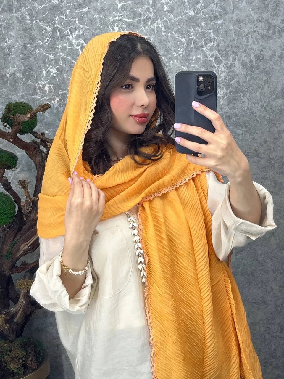 شال پلیسه دور گیپور اکلیلی — تصویر ۴