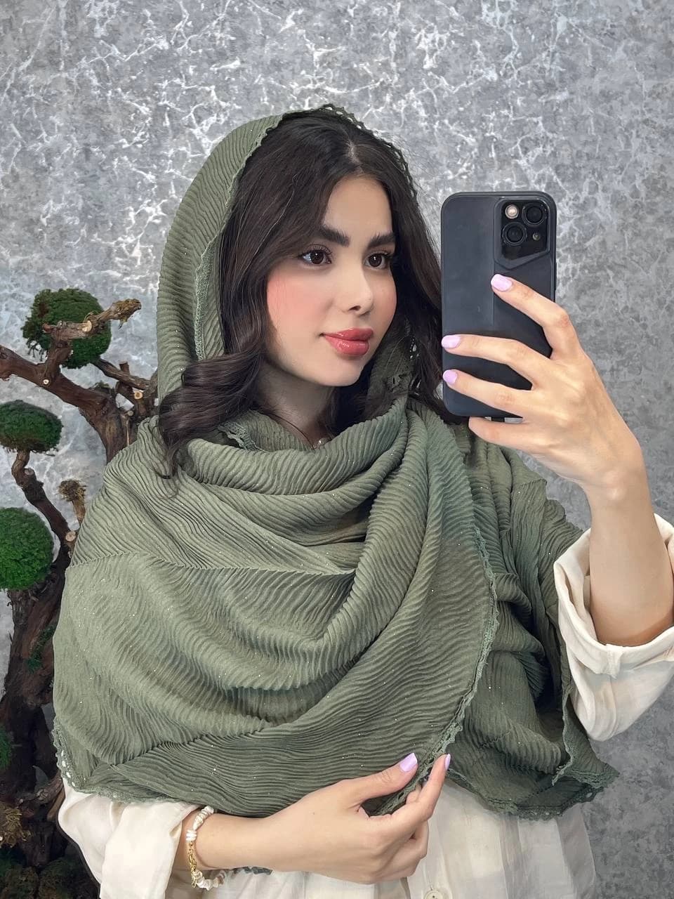 شال پلیسه دور گیپور اکلیلی — تصویر ۳