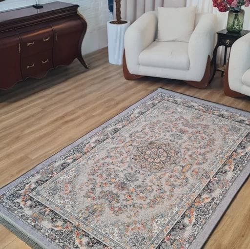 فرش چاپی کیفیت +A هایژنیک طرح حریر U53 (پس کرایه) — تصویر ۲