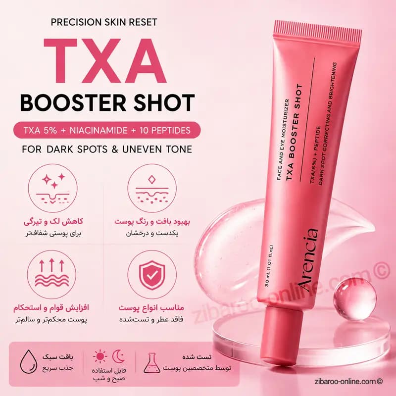 سرم ضد لک آرنسیا ترانگزامیک اسید ARENCIA TXA BOOSTER SHOT حجم30ml — تصویر ۲