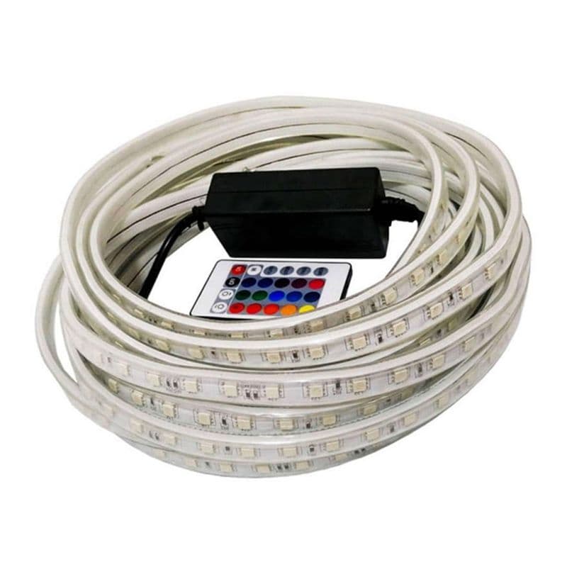 ریسه شلنگی ال ای دی مدل RGB طول 45 متر به همراه ریموت