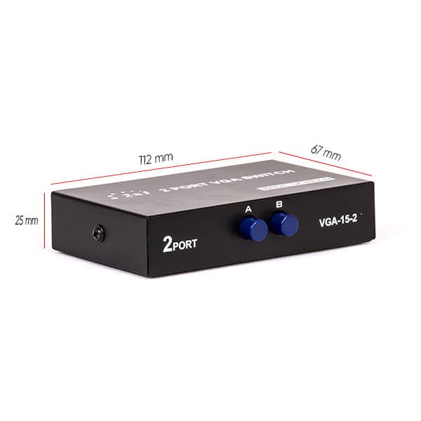 سوئیچ VGA دو پورت دستی | VGA Switch 2 Port Manual