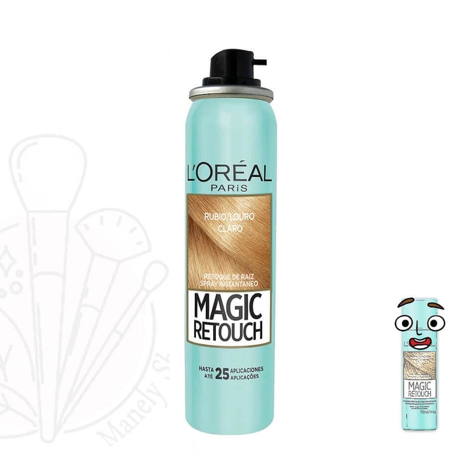 اسپری کانسیلر ریشه مو لورال بلوند روشن سری Magic Retouch مدل Claro Blonde اصل (مکزیک) — تصویر ۲