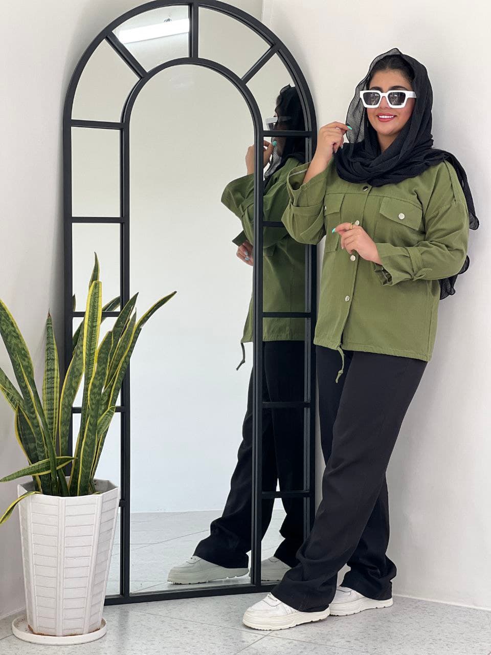 مانتو ساحل جنس کتان — تصویر ۵