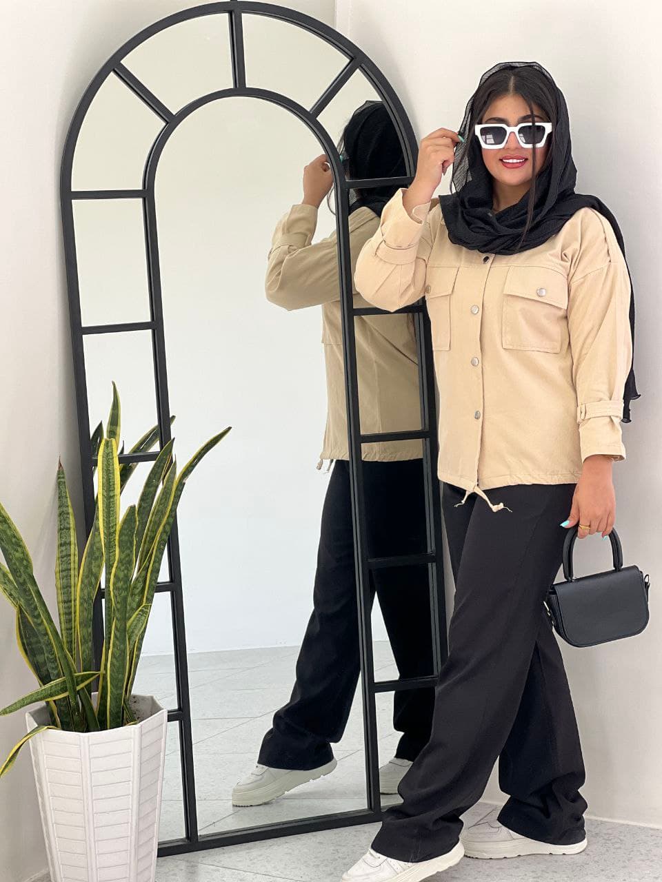 مانتو ساحل جنس کتان — تصویر ۲