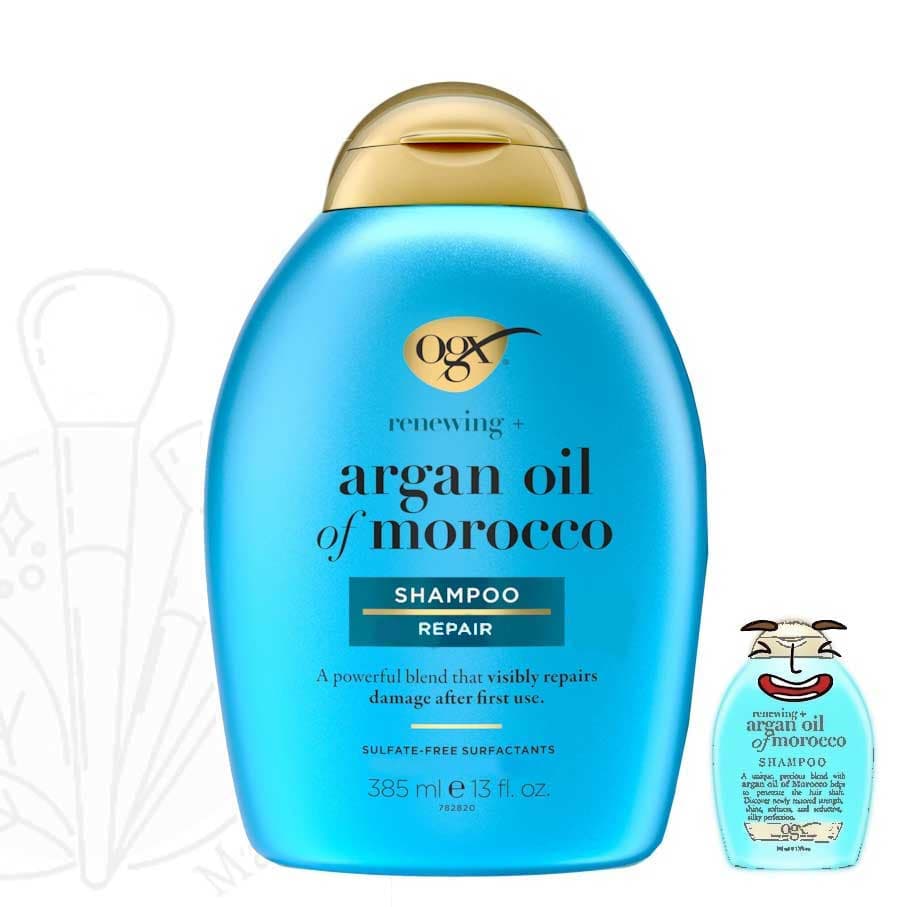 شامپو روغن آرگان مراکش او جی ایکس OGX (اصل) بدون سولفات (نرم کننده و آبرسان و ترمیم کننده) OGX Argan Oil of Morocco Shampoo