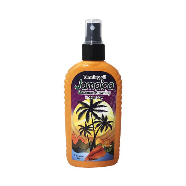 روغن برنزه کننده جامائیکا JAMAICA TANNING OIL MAXIMUM BROWNING