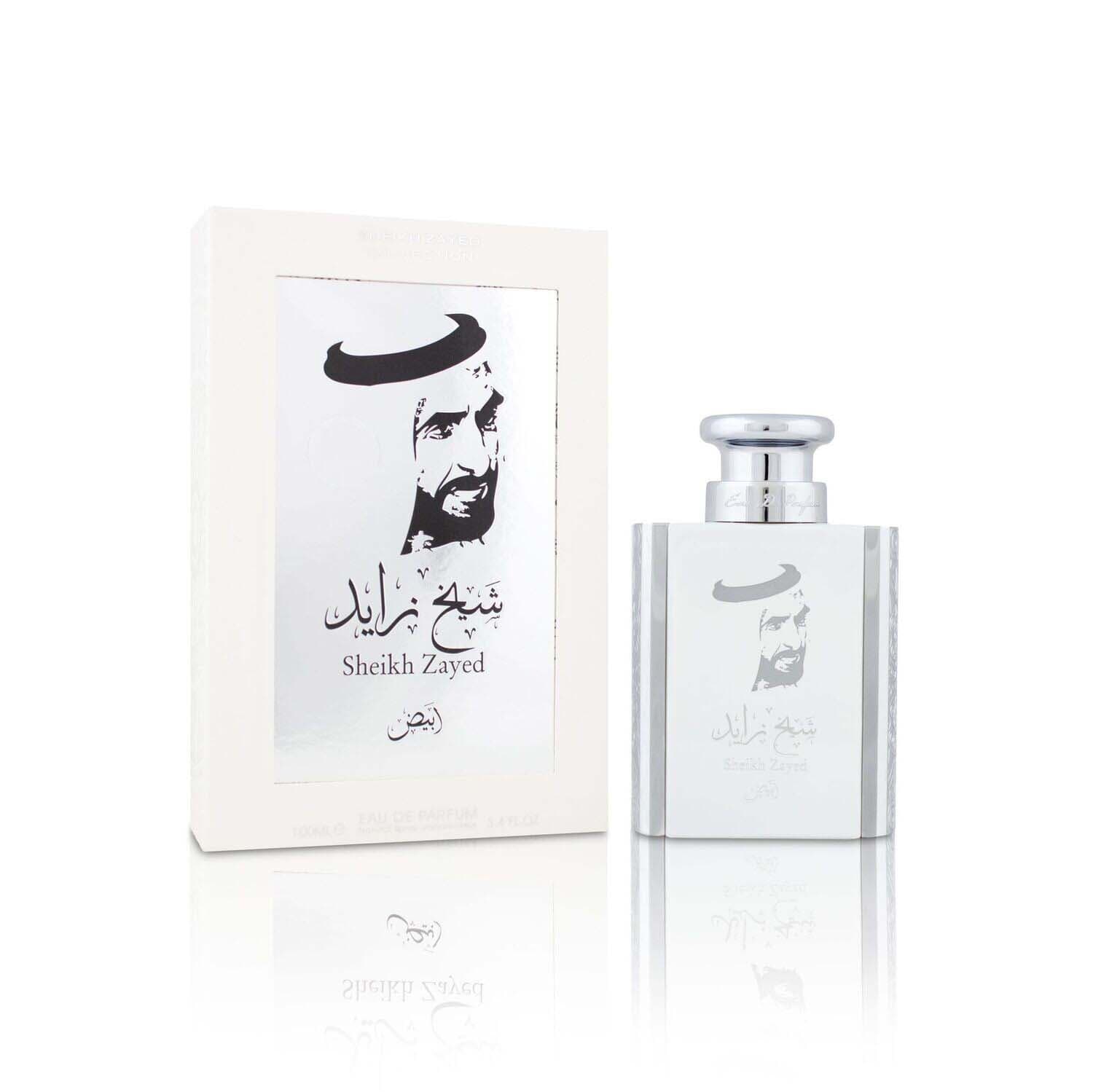 ادکلن شیخ زاید ابیض ارض الخلیج Sheikh Zayed Collection Abyad کرید سیلور
