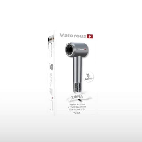 سشوار حرفهای ولروس مدل Valorous VL-608 با موتور نسل جدید و قابلیت یونسازی (IONIC)