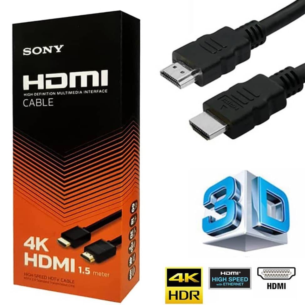 کابل HDMI 4K سونی 1.5 متری | کابل HDMI نسخه 2.0 Ultra HD