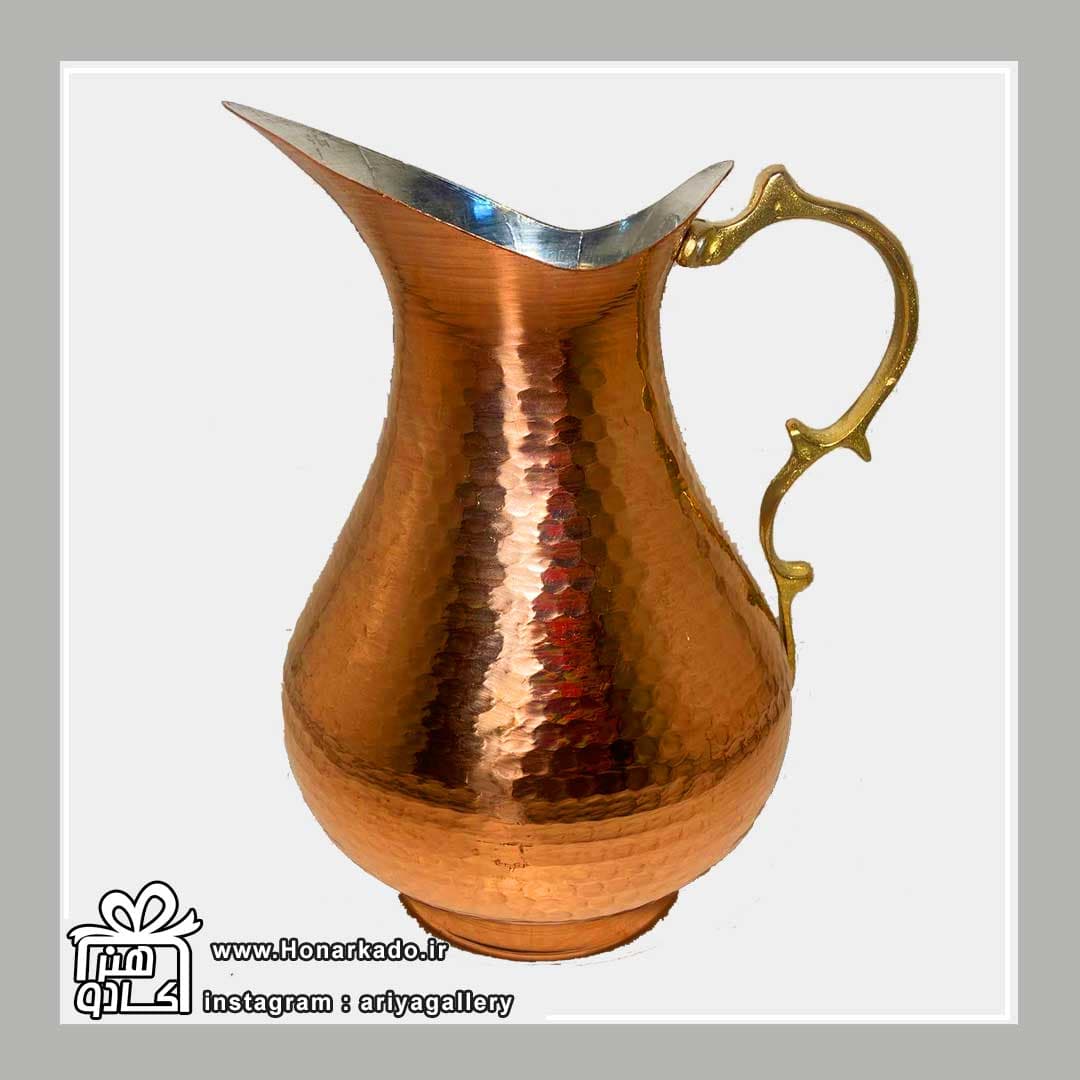 پارچ آب مس طرح سماور 23سانت نانو
