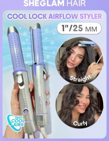 دستگاه حالت دهنده مو شیگلم مدل Cool Lock Airflow سایز 25 — تصویر ۲