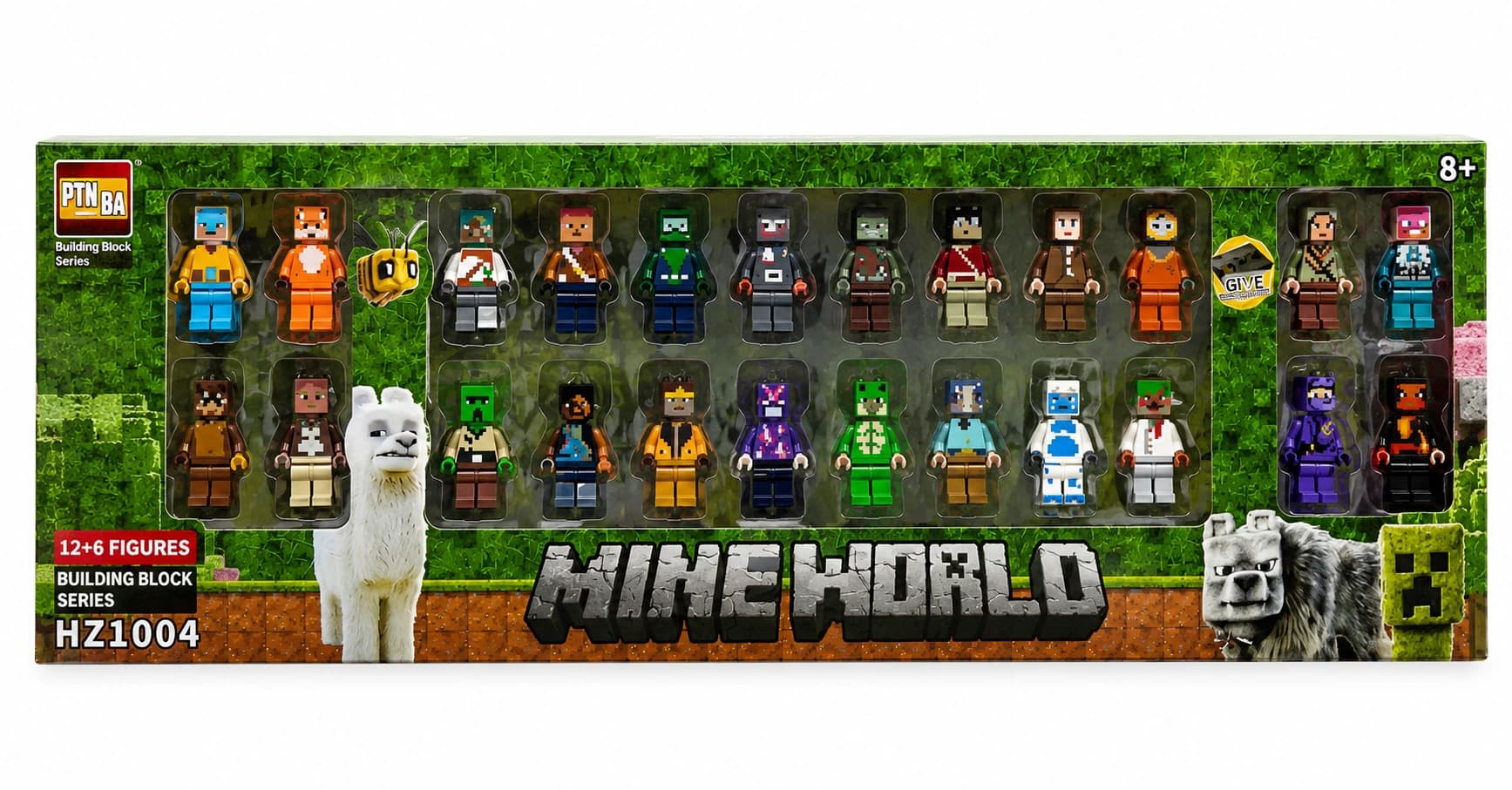 لگو 24 عددی ماینکرافت مدل HZ1004 | ست فیگور شخصیت‌های Minecraft