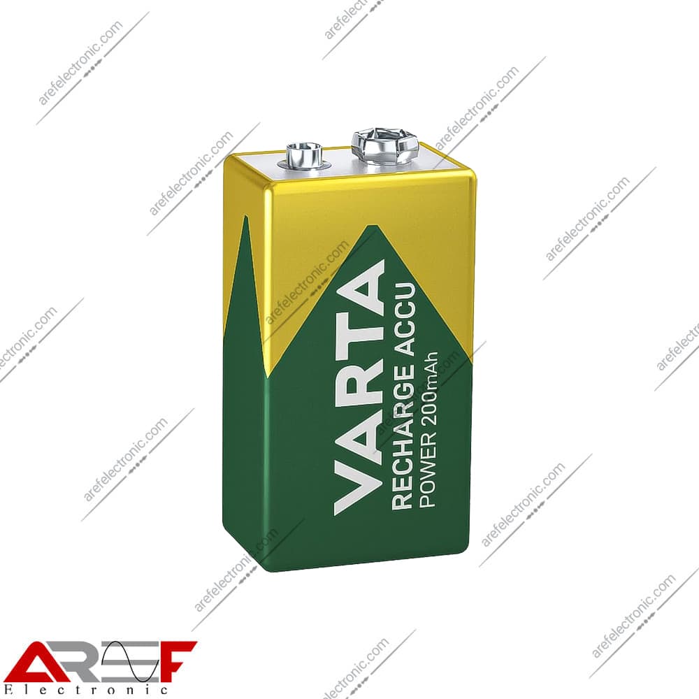 باتری کتابی 9V شارژی وارتا 200mah — تصویر ۲