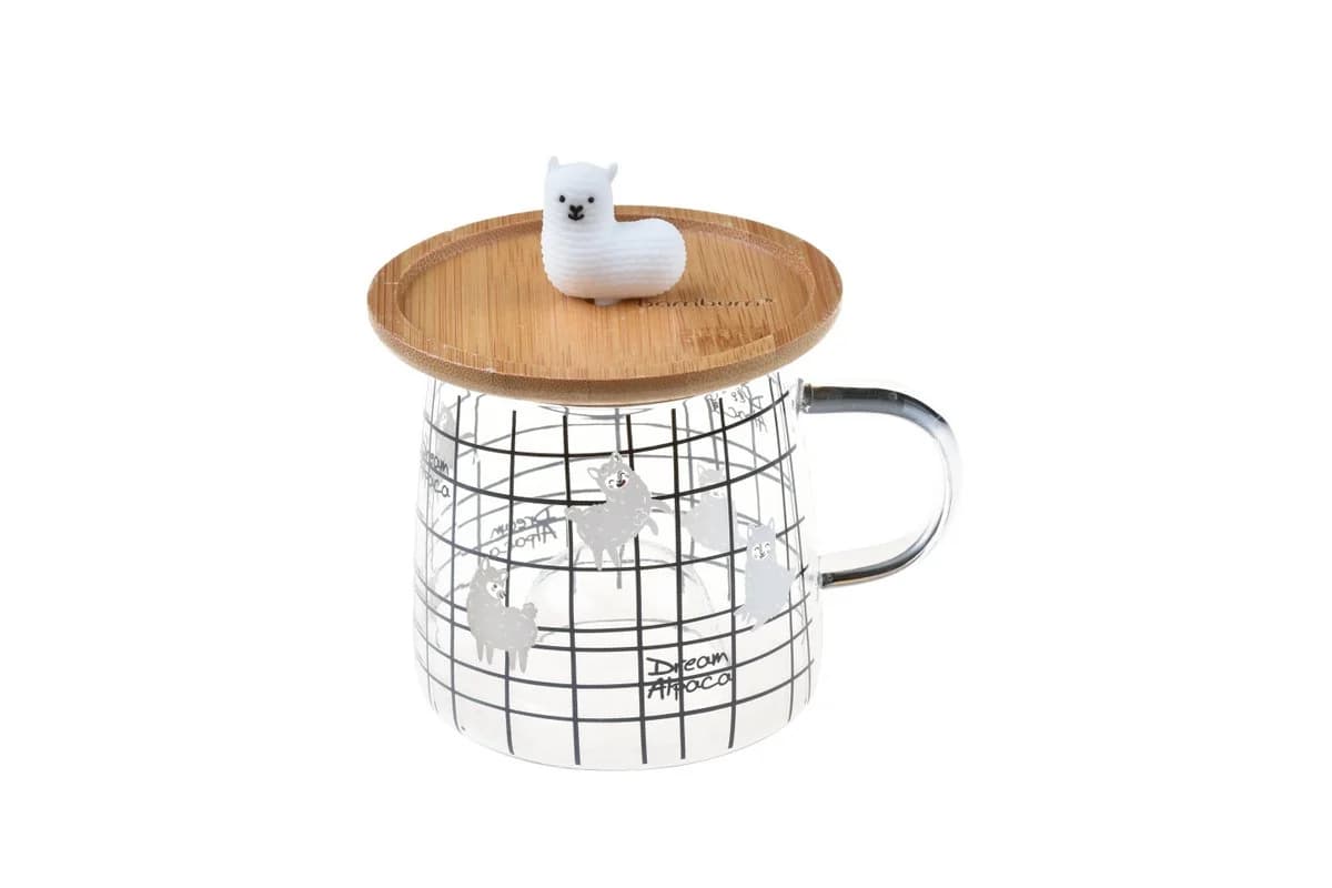 لیوان شیشه ای عروسکی پسو بامبوم B0700