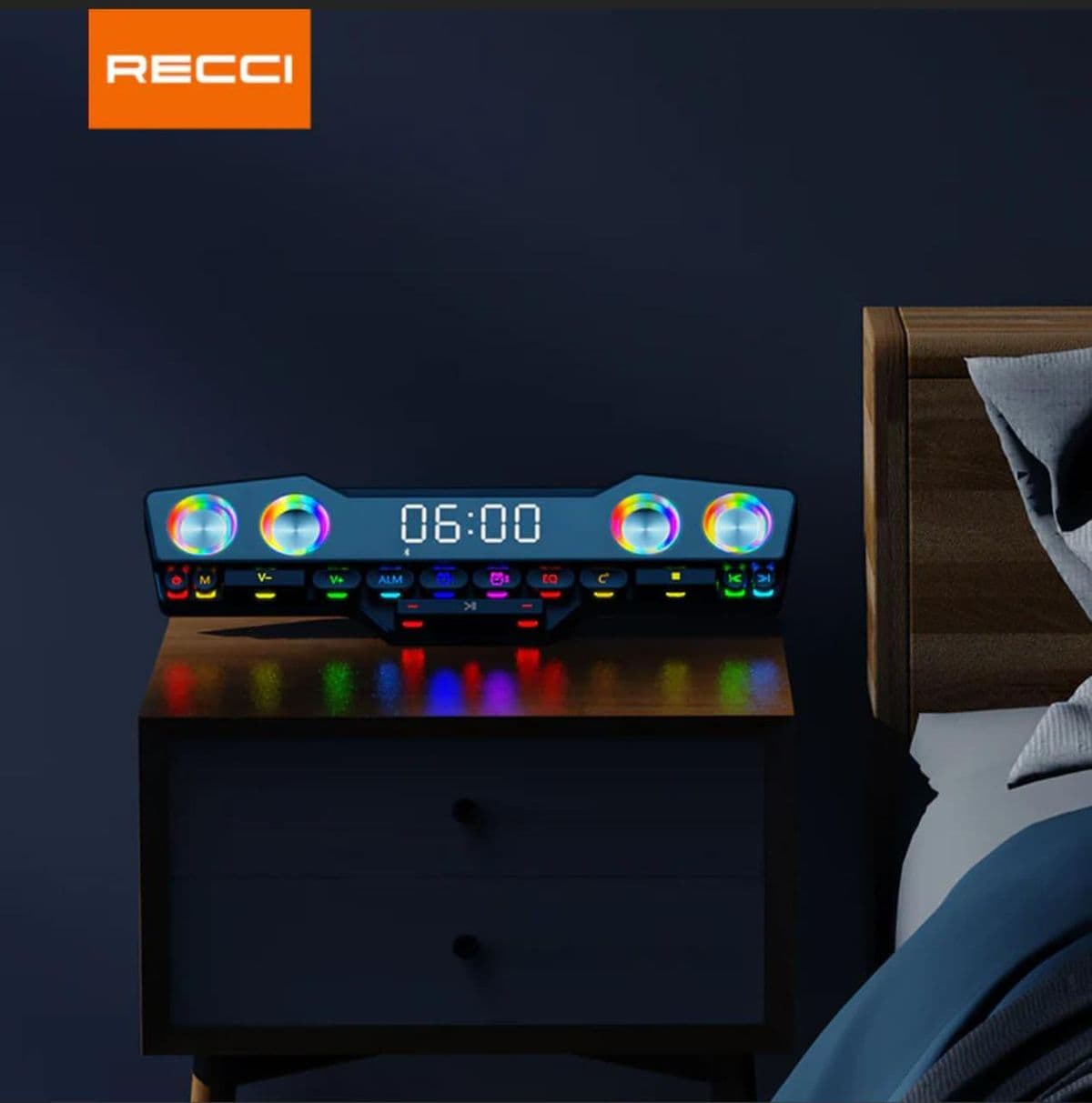 اسپیکر رومیزی بلوتوثی Recci مدل RY05 — تصویر ۳