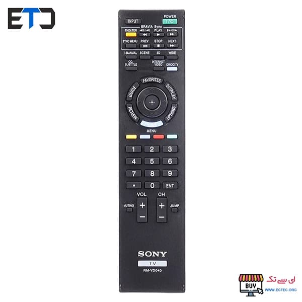 کنترل تلویزیون سونی SONY RM-YD040 پشت پاور — تصویر ۴