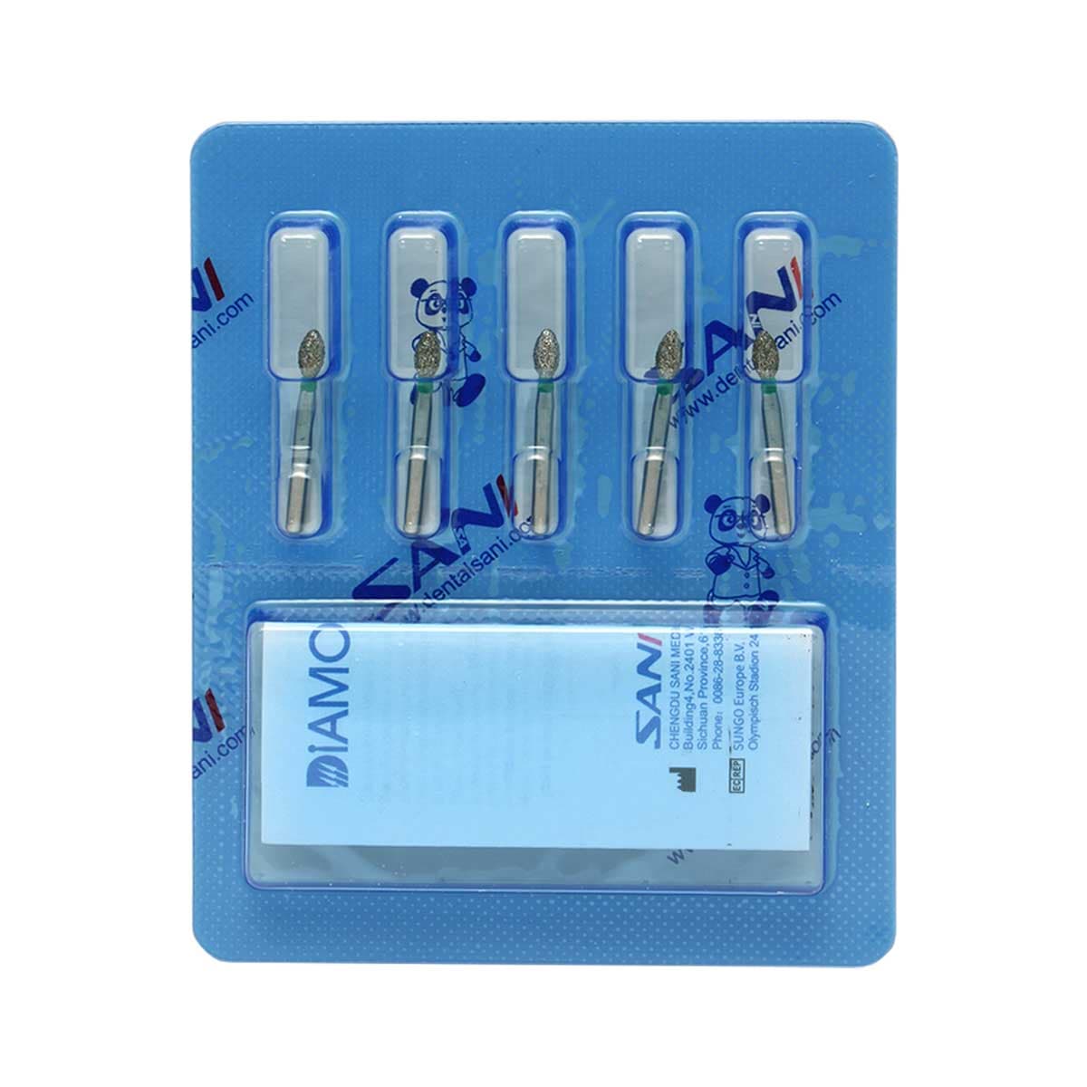 فرز الماسی مدل تخم مرغی توربین سانی | Dental Diamond Burs Egg 833 — تصویر ۶