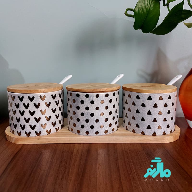 بانکه دنی هوم مدل درچوبی مجموعه سه عددی کد 00161 — تصویر ۳