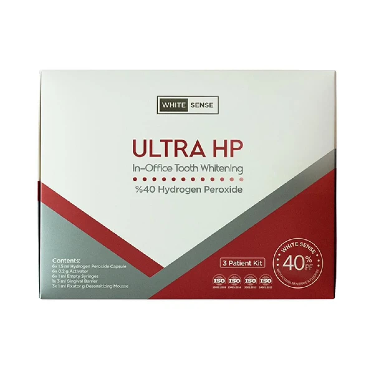کیت بلیچینگ آفیس سه بیمار 40% White Sense Ultra HP — تصویر ۵