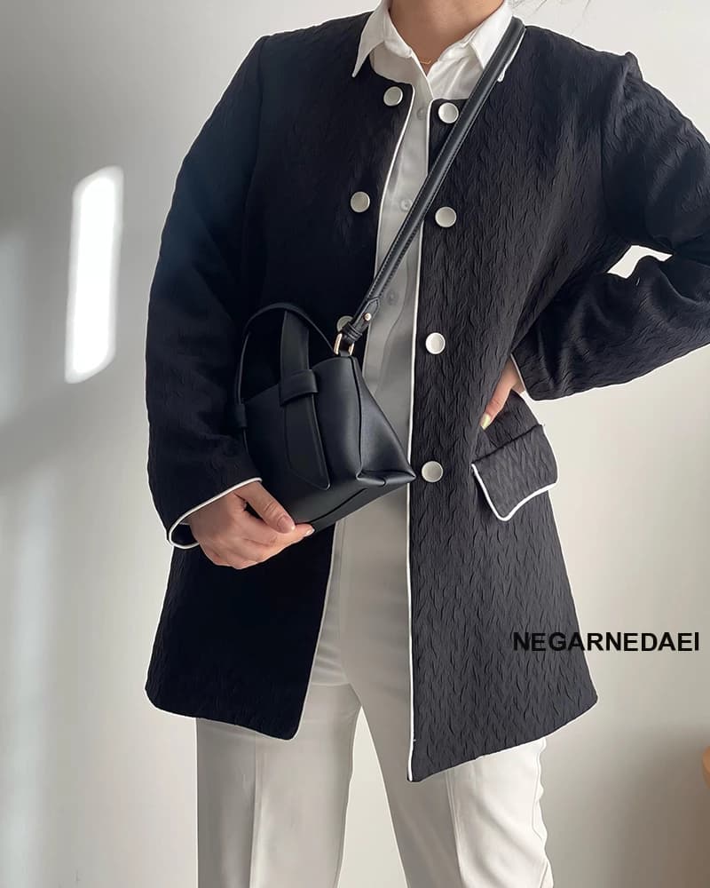 مانتو Nisa مشکی — تصویر ۶