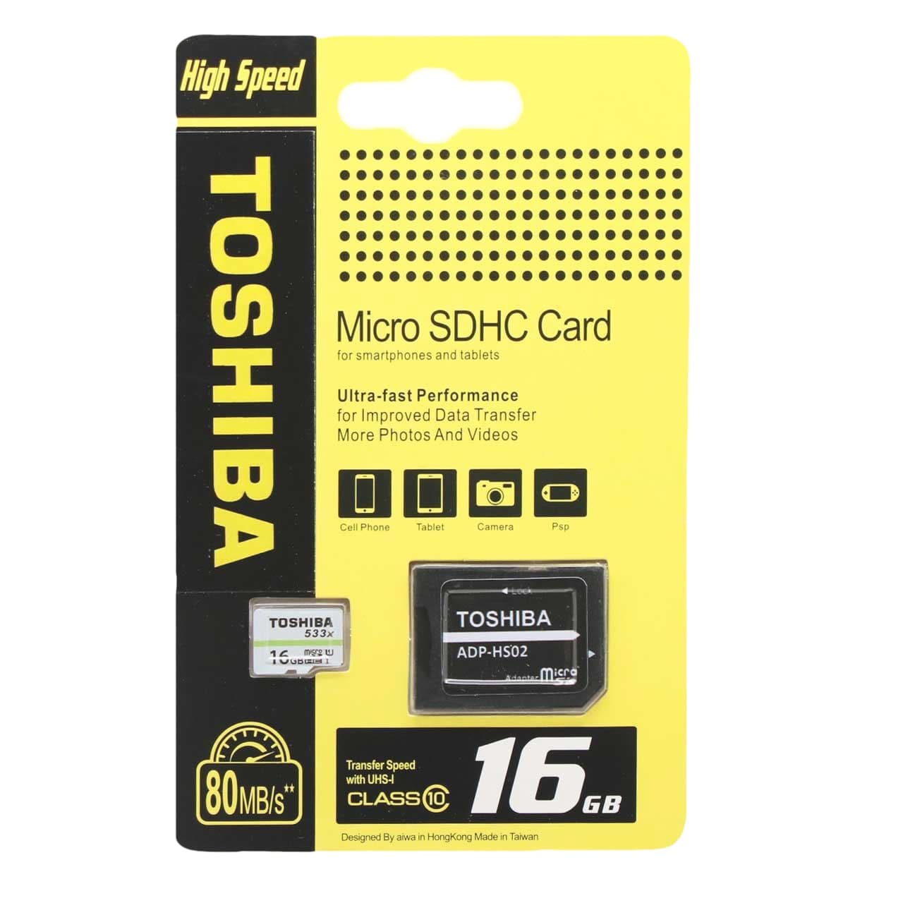 کارت حافظه microSDHC توشیبا 16 گیگابایت مدل 533X کلاس 10 استاندارد UHS-I