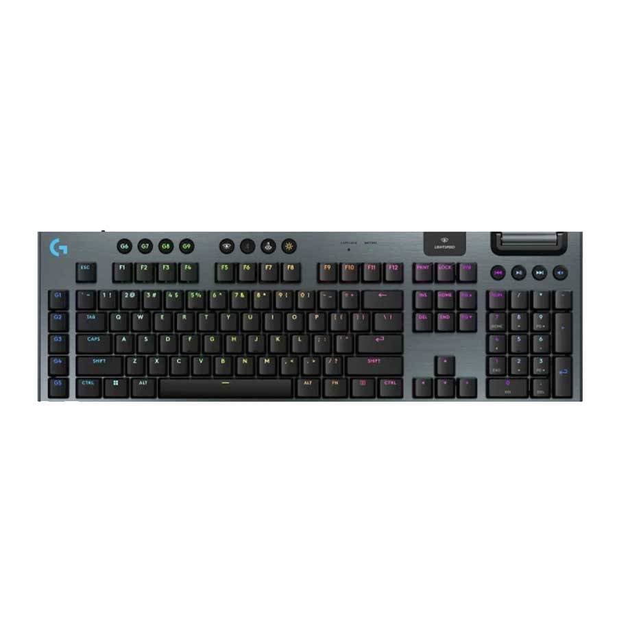 کیبورد گیمینگ بی‌سیم لاجیتک مدل G915 X LIGHTSPEED WL Black – Brown Switch