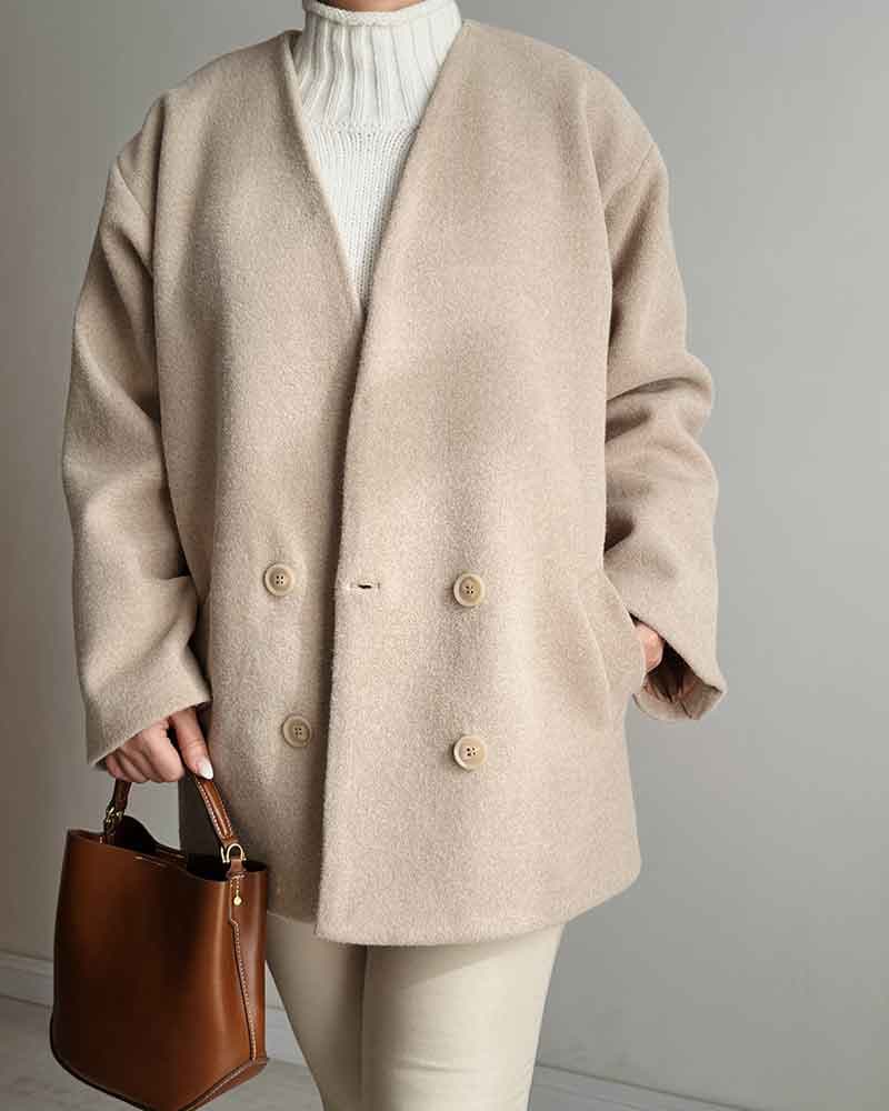 پالتو Soft (کرم) (اوتلت) — تصویر ۷