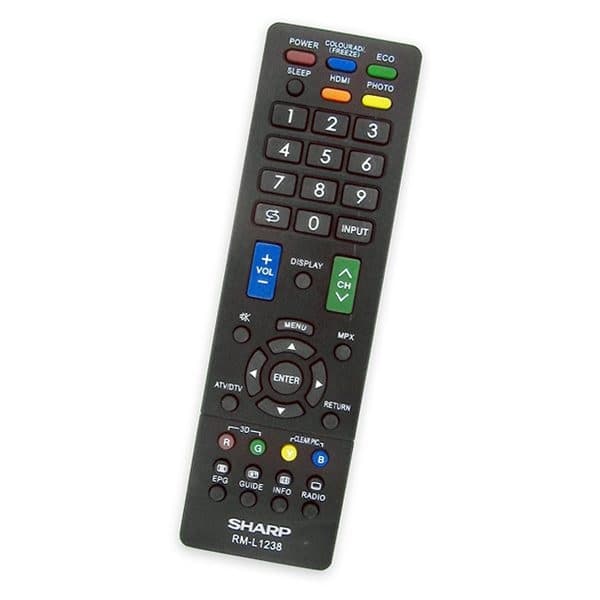 کنترل مادر تلویزیون LED شارپ SHARP مدل RM-L1238 — تصویر ۲